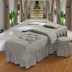 Cao cấp vẻ đẹp giường bao gồm bốn bộ châu Âu mục vụ gió vẻ đẹp salon vật lý trị liệu massage giường bao gồm vẻ đẹp giường bốn bộ khăn trải giường spa cao cấp Trang bị tấm