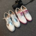 New da trắng giày golf nữ golf Bullock England khắc phẳng giày thường giày thể thao