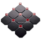 Желтая нескользящая черная розовая зеленая белая мозаика