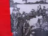 Значительная бумажная бумага -схема материала, копии черно -белой резной бумаги Настройка красной бумаги переменная размер