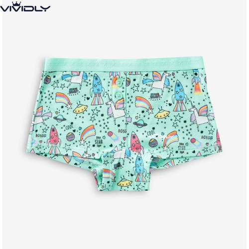 Spot n*Xt Girl Underwear 2019 Осенний цветочный цвет одноразового рисунка детские брюки для четырех человек (2-16 лет)