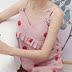 Công chúa dâu tây ngọt ngào và đáng yêu dây đeo váy ngủ dài cotton nữ đồ ngủ cô gái phục vụ nhà mùa xuân và mùa thu - Đêm đầm đầm ngủ 2 dây Đêm đầm