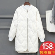 Chống mùa giải phóng mặt bằng 2018 mùa đông mới mỏng bf bóng chày xuống áo khoác nữ phần dài Hàn Quốc phiên bản của lỏng đặc biệt cung cấp áo khoác thủy triều