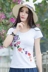 Mùa hè phong cách dân tộc phụ nữ thêu áo thun cotton ngắn tay Áo sơ mi nữ phong cách Trung Quốc cỡ lớn áo sơ mi tay rộng - Cộng với kích thước quần áo áo blazer nữ Cộng với kích thước quần áo