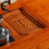 Bàn ghế gỗ gụ Bàn trà Kung Fu Bàn gỗ hồng mộc Phòng khách phong cách Trung Quốc gỗ rắn eo bàn trà và ghế kết hợp bàn cà phê gỗ hồng sắc - Bàn trà