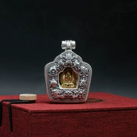 La Rong Zanggu Box Pure Silver 999 Nepal Handmade Exquisite Penente Kawu Box