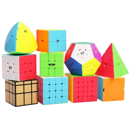 Кубик Рубика, пирамида, комплект, зеркальный эффект, 2345 порядок