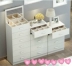 Đơn giản hiện đại bốn màu trắng năm ngăn kéo lưu trữ nhà bếp tủ lưu trữ tủ quần áo tủ ngăn kéo tủ gỗ - Buồng tủ đựng quần áo nhựa Buồng