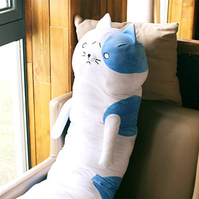 干物妹小埋抱枕悲伤猫咪长条毛绒