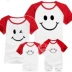 Smiley mô hình một gia đình ba cha mẹ và con bông mẹ và mẹ phụ nữ sơ sinh bé Xiêm quần áo romper đặc biệt cung cấp bodysuit Áo liền quần