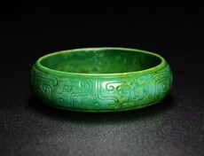 Украшения на руку 西周老绿松石镯子手镯纯手工打造雕工精细 品相完美内径61mm