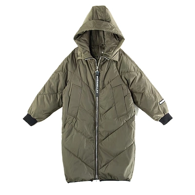 # 反 季 清 # Ai series ~ windproof tay áo trùm đầu dày dài xuống áo khoác trọng lượng 1.10kg