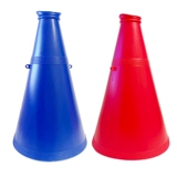 Пластиковый очень большой мегафон, школьный микрофон, игрушка