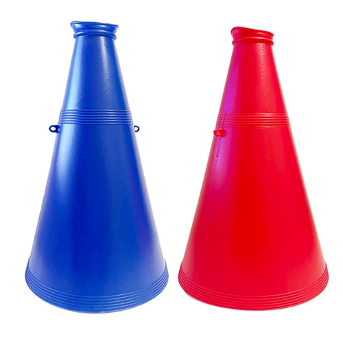 Пластиковый очень большой мегафон, школьный микрофон, игрушка