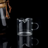 Стеклянная чашка для молока может эспрессо концентрированное ледяное железное ручку