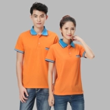 Летняя хлопковая футболка polo подходит для мужчин и женщин для работы, короткий рукав, делается под заказ