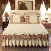Châu âu bông bông pha lê nhung giường váy mảnh duy nhất dày ấm màu rắn giường bìa giường bìa Simmons trượt 1.8 m1.5 m