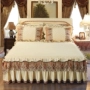 Châu âu bông bông pha lê nhung giường váy mảnh duy nhất dày ấm màu rắn giường bìa giường bìa Simmons trượt 1.8 m1.5 m váy giường khách sạn