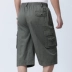 Mùa hè phần mỏng người đàn ông trung niên của cắt quần quần short daddy quần trung niên lỏng lẻo cao eo cotton bãi biển quần Quần short