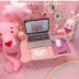 Giường màu hồng bàn laptop trường đại học ký túc xá có thể gập lại bàn viết đa năng - Bàn Bàn