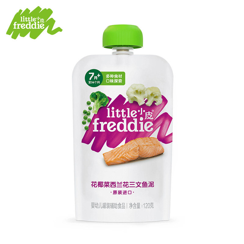 Рыбное пюре-Брокколи Лосось