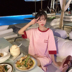 Phần dài lỏng bf gió lớn t- shirt đầu màu hồng 2018 mới nữ mùa hè Hàn Quốc phiên bản của chiếc áo thiếu ngắn tay t- shirt váy áo thun cổ lọ nữ Áo phông