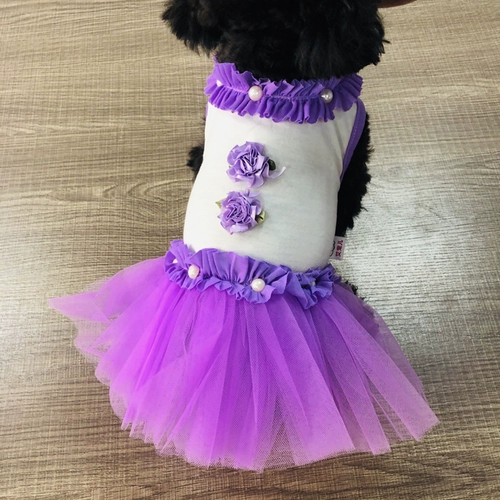 Qingcang Pet Spring и летняя юбка для пряжи плюшевые VIP