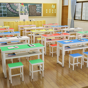 Mới Trung Quốc bảng điều khiển cao tầng đồ nội thất văn phòng dải bàn hình chữ nhật bàn đơn giản bàn nhỏ viết bàn trẻ em đôi - Nội thất giảng dạy tại trường