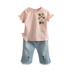 Baby Set 2019 Summer New Girls Children Wear Children thêu T-shirt Jeans tz-4386 - Quần jean thoi trang tre em Quần jean