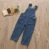 Quần yếm denim cho bé mùa thu 2019 mới cho bé gái quần áo trẻ em quần túi lớn kz-c039 - Quần jean quần denim bé trai xuân hè Quần jean