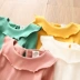 Áo thun dài tay có cổ xù 2020 mùa xuân mới cho bé gái Quần áo trẻ em cởi quần áo tx-a557 - Áo thun