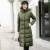 Chống mùa bông áo khoác nữ đoạn dài trên đầu gối Hàn Quốc phiên bản của bông áo khoác 2018 mới mỏng dày bông áo khoác mùa đông áo khoác nữ áo lông vũ nữ Bông