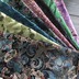 Vải satin thổ cẩm tối màu truyền thống, vải DIY thủ công, nhiều loại vải phong cách quốc gia vải thun borip Vải vải tự làm