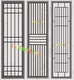 Trung quốc rèn màn hình sắt nhà hàng phòng khách phân vùng Mỹ sáng tạo sàn đẹp hoa cửa sổ hiên vách ngăn lam gỗ Màn hình / Cửa sổ