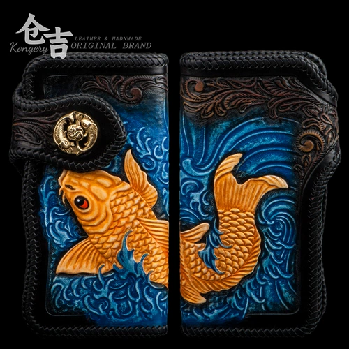 Длинный бумажник подходит для мужчин и женщин с молнией, кожаная маленькая сумка клатч, из натуральной кожи