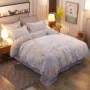 hàng hóa mùa xuân cao cấp mới bông satin bông denim in giường American bốn bộ miễn phí vận chuyển - Bộ đồ giường bốn mảnh chăn ga cao cấp