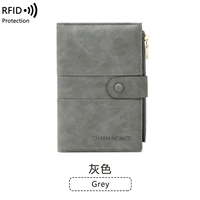RFID Antive Crash Bugle Passport Clip Gray