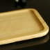 Gỗ sồi trắng khay hình chữ nhật tấm cốc chén trà tấm gỗ Nhật Bản bằng gỗ tấm gỗ trái cây bằng gỗ tấm vuông