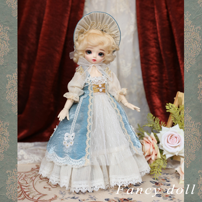 taobao agent BJD6 point/small cloth doll clothing paper -like retro court European style dress paper -like tutorial material bag
