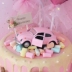 Cô gái dễ thương Pink Heart Beetle Car Party Trang trí bánh trang trí Sinh nhật Trang trí bánh sinh nhật - Trang trí nội thất Trang trí nội thất