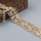 Высокопроизводительный 4 -миллиметровый имитационный жемчужный цепь запутанный цветочный материал