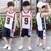 Trẻ em của quần áo bóng rổ phù hợp với bé trai thể thao vest nhanh chóng làm khô tiểu học và trung học sinh viên đào tạo chạy đội quần áo boy jersey