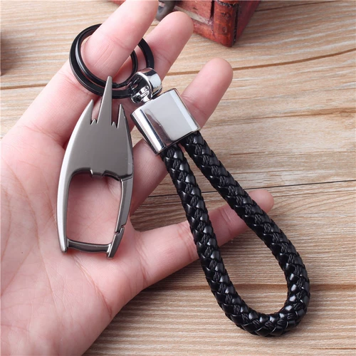 Золотой металлический брелок, плетеные ключи от машины для ключей