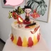 Nezha Trang trí bánh trang trí Quỷ con Sinh con Trang trí bánh sinh nhật Ba hoàng tử Búp bê Trang trí bàn - Trang trí nội thất