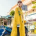 Pre-sale Sulu gối leo núi gió quốc gia thêu 2018 mùa xuân và mùa thu mới phong cách Trung Quốc đứng cổ áo coat dài áo gió phụ nữ