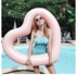 Tình yêu bơi vòng người lớn dày nam giới và phụ nữ inflatable phao cứu sinh để tăng nách vòng tròn ghế dành cho người lớn hình trái tim ... phao hồ bơi trẻ em Cao su nổi