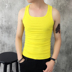 Mùa hè thủy triều của nam giới stretch Slim vest nam Hàn Quốc phiên bản của chặt chẽ-fitting solid color I-bông thanh niên thể thao mồ hôi vest áo ba lỗ tập gym Lót