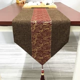 Новый китайский стиль zen столовый флаг чай сиденье махогарское столовое столовое столочное столик для телевизионного шкафа ткани китайский ветровой хлопок и льняный флаг чайная скатерть