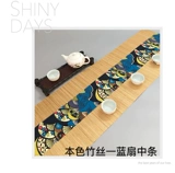 Zen Bamboo Tea State японский стиль бамбук бамбук бамбук бамбук бамбук бамбука бамбука таблица хлопчатобумажная одежда чайная галочка горячая подушка подушка.