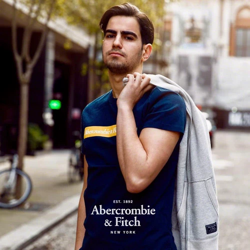 Abercrombie Fitch American AF Мужчина -летние новые хлопковые оленя круглое щика